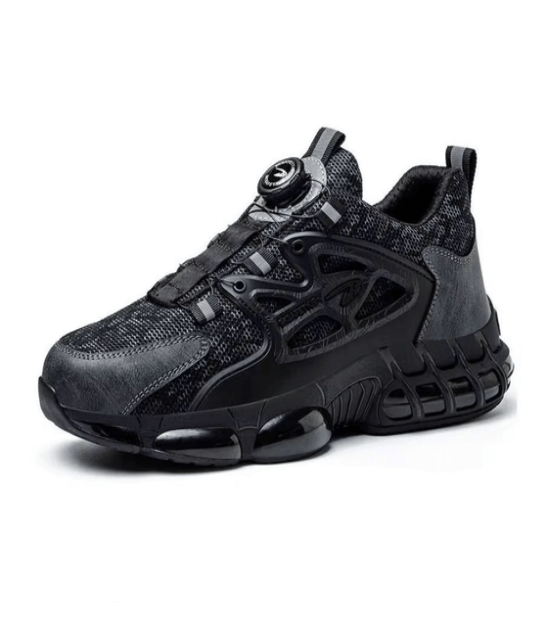 Otomatik Bağcıklı Çelik Burun Air Taban İş Güvenlik Ayakkabısı Ortopedik Delinmez iş güvenlik ayakkabısı S1P SRC çelik burun otomatik bağcık sistemi | 9KSAFETYTR