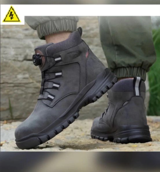 Kompozit Burun Ultra Hafif İş Güvenlik Botu Otomatik Bağcık Delinmez Kevlar Su Geçirmez iş güvenlik ayakkabısı S1P SRC çelik burun otomatik bağcık sistemi | 9KSAFETYTR