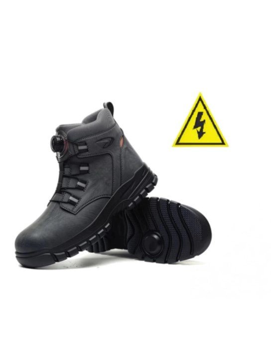 Kompozit Burun Ultra Hafif İş Güvenlik Botu Otomatik Bağcık Delinmez Kevlar Su Geçirmez iş güvenlik ayakkabısı S1P SRC çelik burun otomatik bağcık sistemi | 9KSAFETYTR
